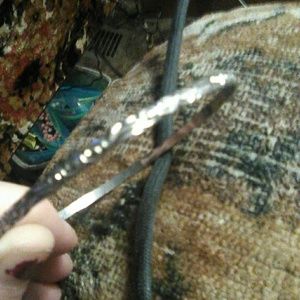 Steriling silver braclet and a cross braclet